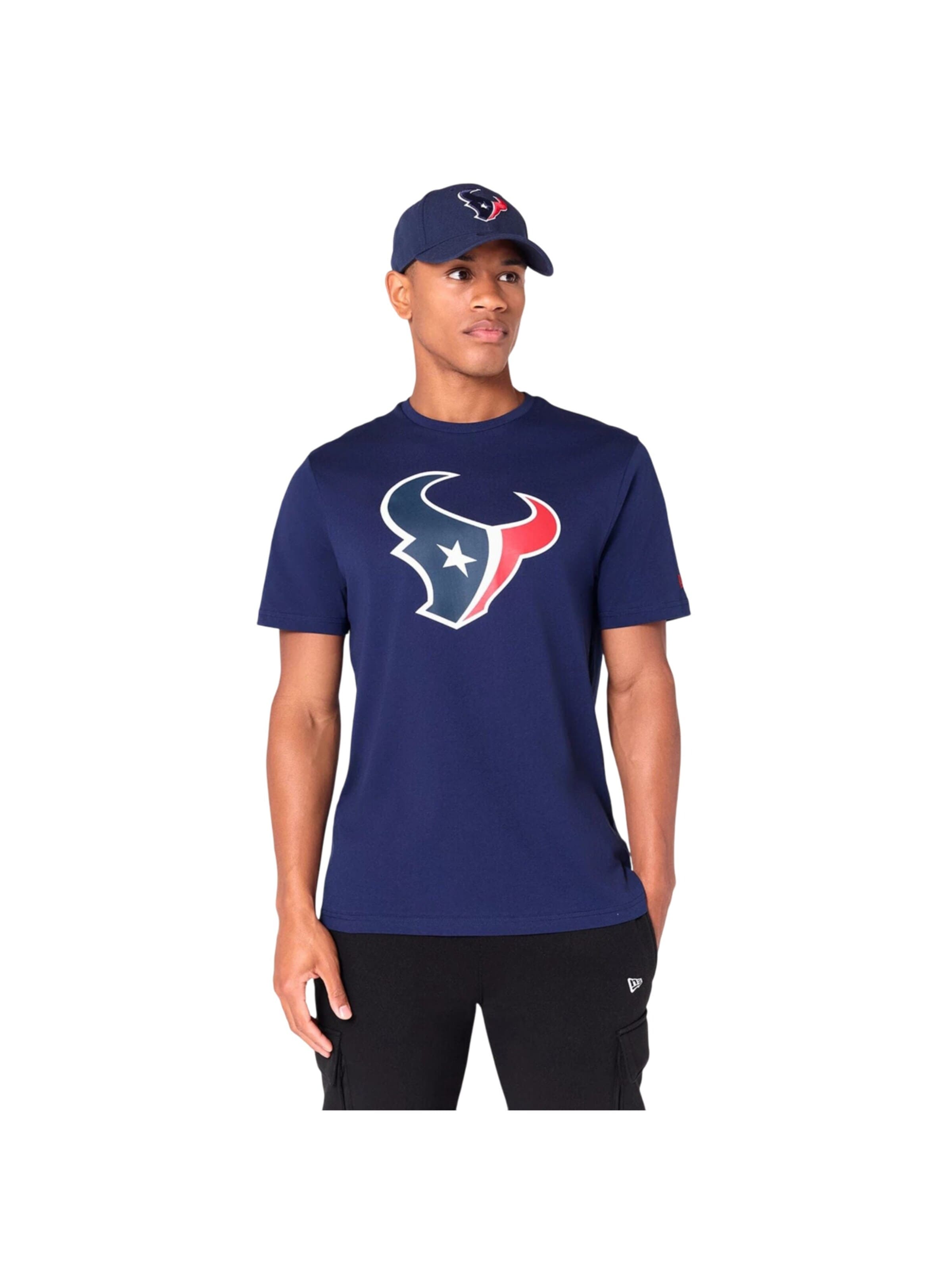 NEW ERA Shirt 'NFL Houston Texans Logo' in Blue: front