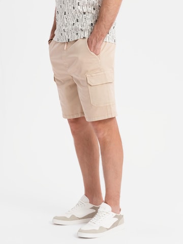 Ombre Regular Cargobroek in Beige