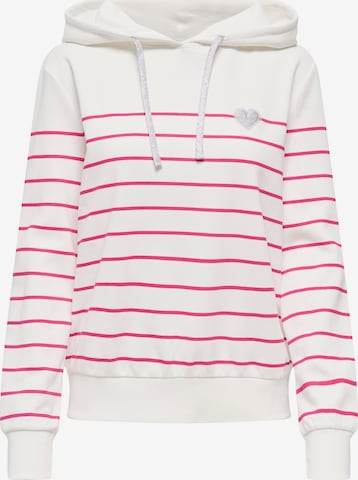 ONLY Mikina 'ONLADELLE' – bílá: přední strana