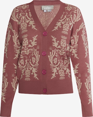 Usha Pletena jopa | roza barva: sprednja stran