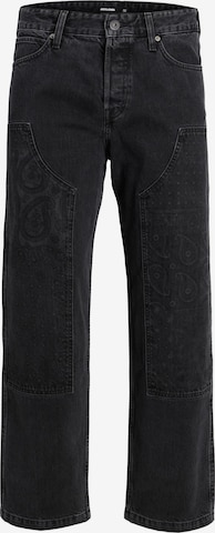 JACK & JONES Jeans 'EDDIE CARPENTER' in Zwart: voorkant