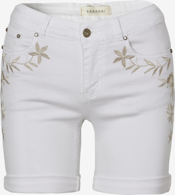 KOROSHI Jeans in White: front