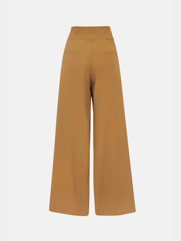 Hiccup Wide Leg Hose in Braun