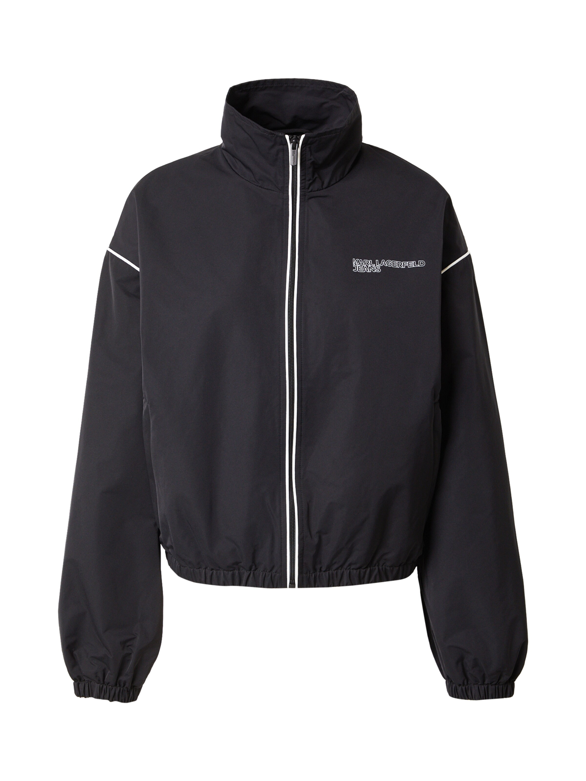 KARL LAGERFELD JEANS Átmeneti dzseki - fekete: elől