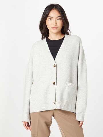 Monki Knit Cardigan in White: front