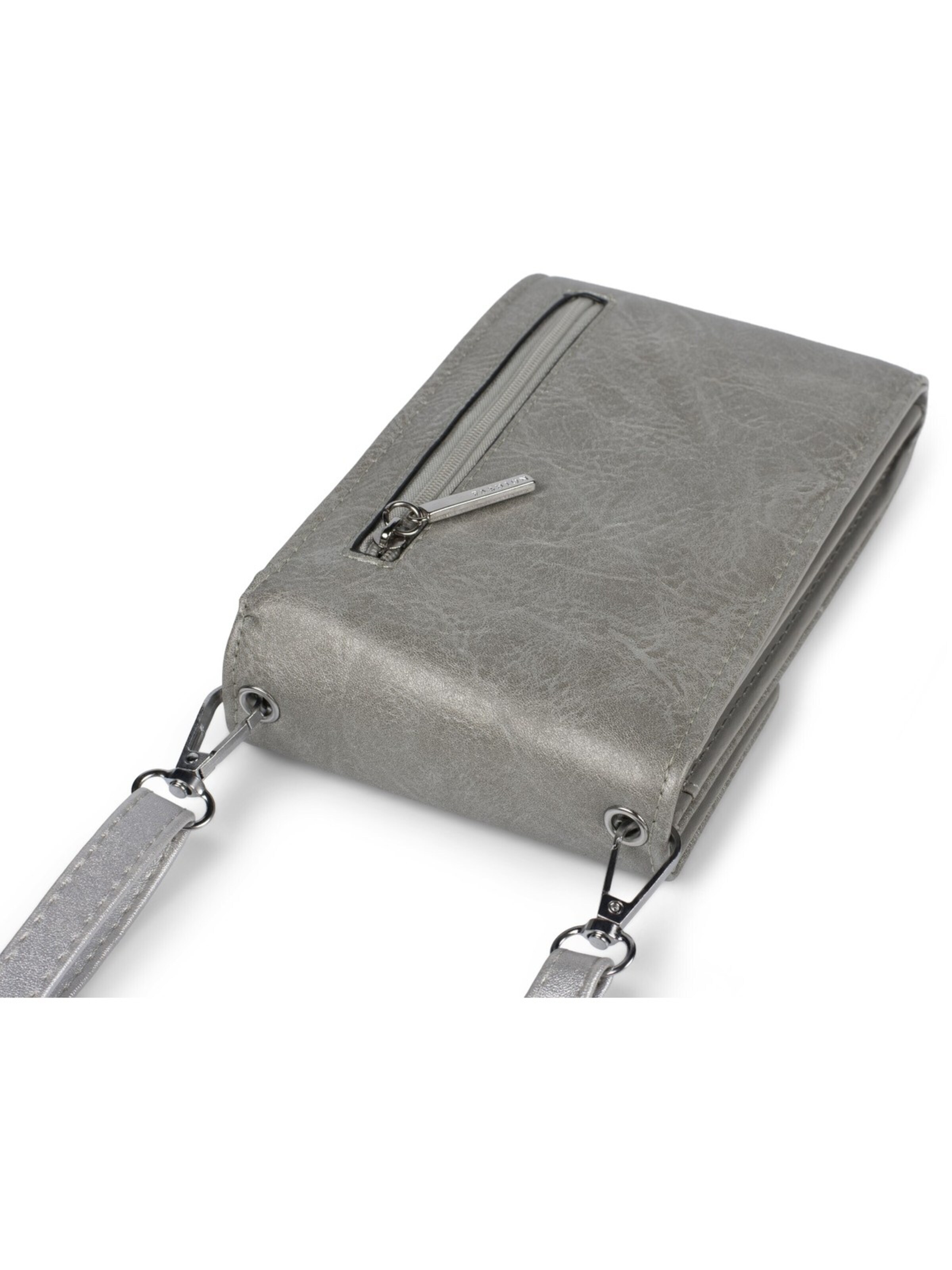 styleBREAKER Crossbody bag 'Mini Handy Umhängetasche' in Grey