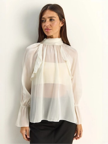 Camicia da donna di Bianco Lucci in bianco: frontale