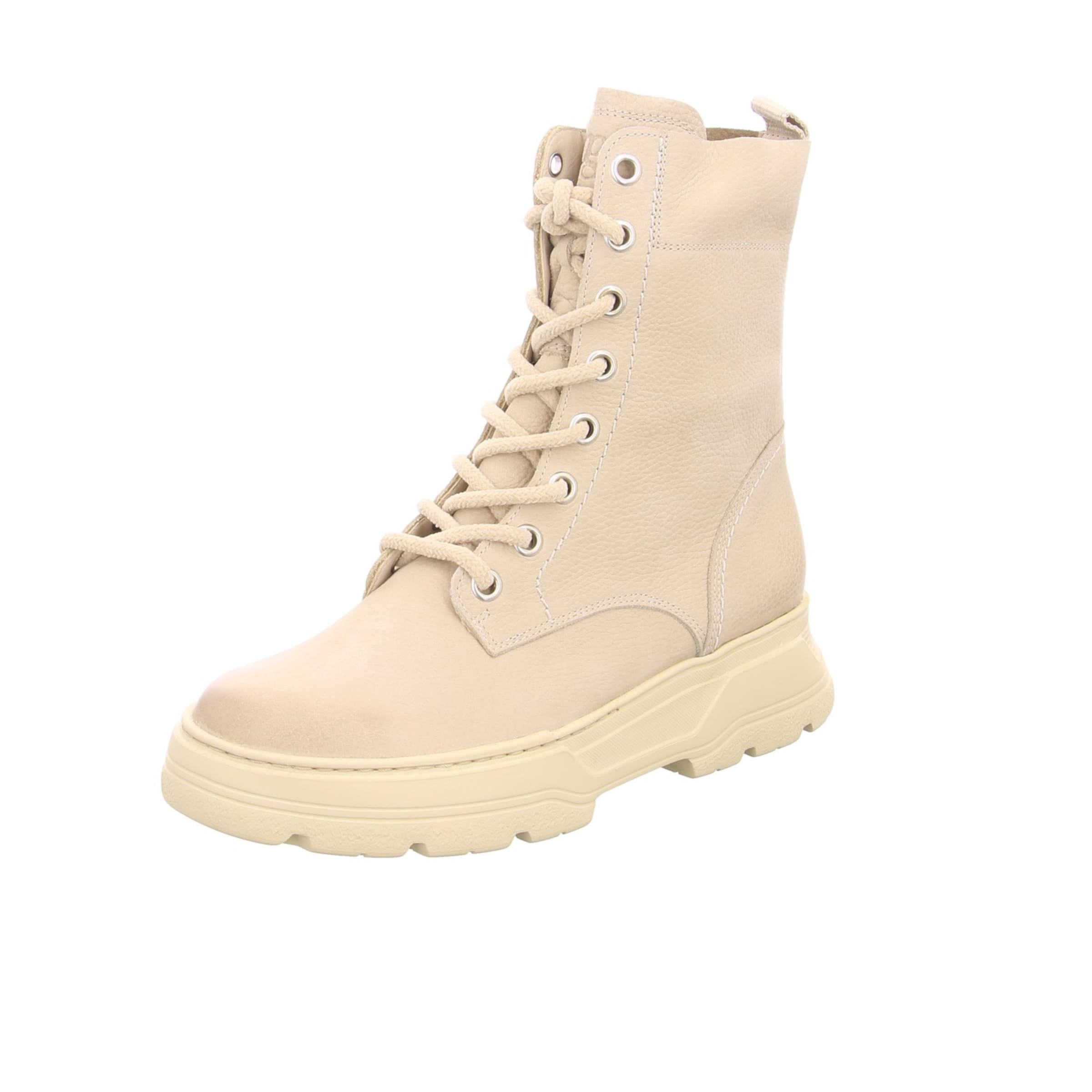 Paul Green Schnürstiefelette in Beige: Vorderseite