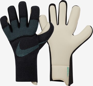 NIKE Athletic Gloves in Black: front