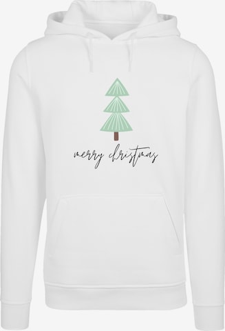 Sweat-shirt 'Merry Christmas' F4NT4STIC en blanc : devant