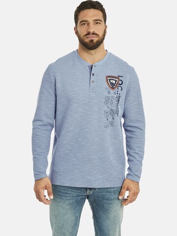 Jan Vanderstorm Sweatshirt ' Reginald ' in Blue: front