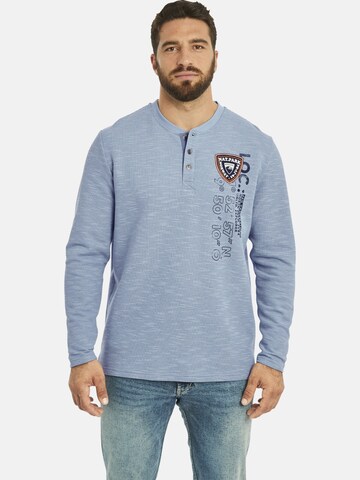 Jan Vanderstorm Sweatshirt ' Reginald ' in Blau: predná strana