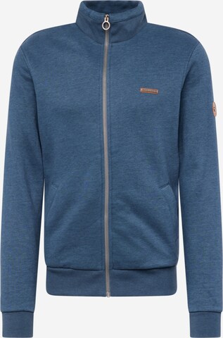 Ragwear Zip-Up Hoodie 'Trayne' in Blue: front