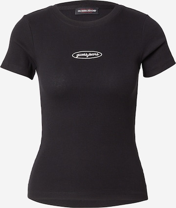 GUESS JEANS Koszulka w kolorze czarny: przód