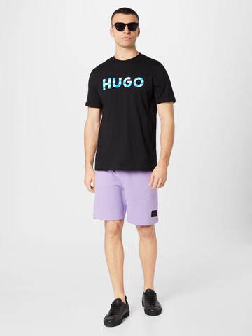 HUGO Shirt 'Dulivio' in Zwart