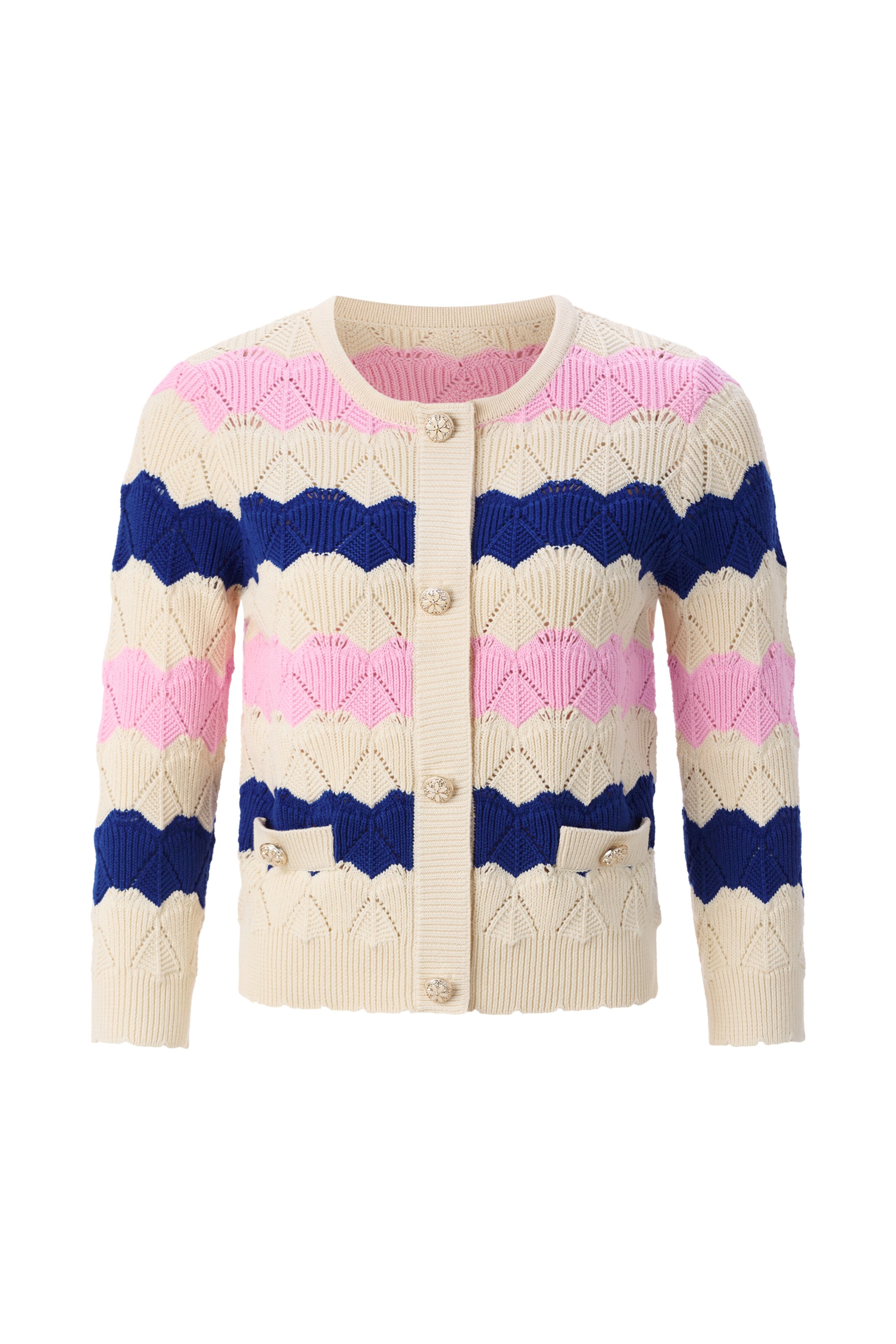 Cardigan Rich & Royal en beige : devant