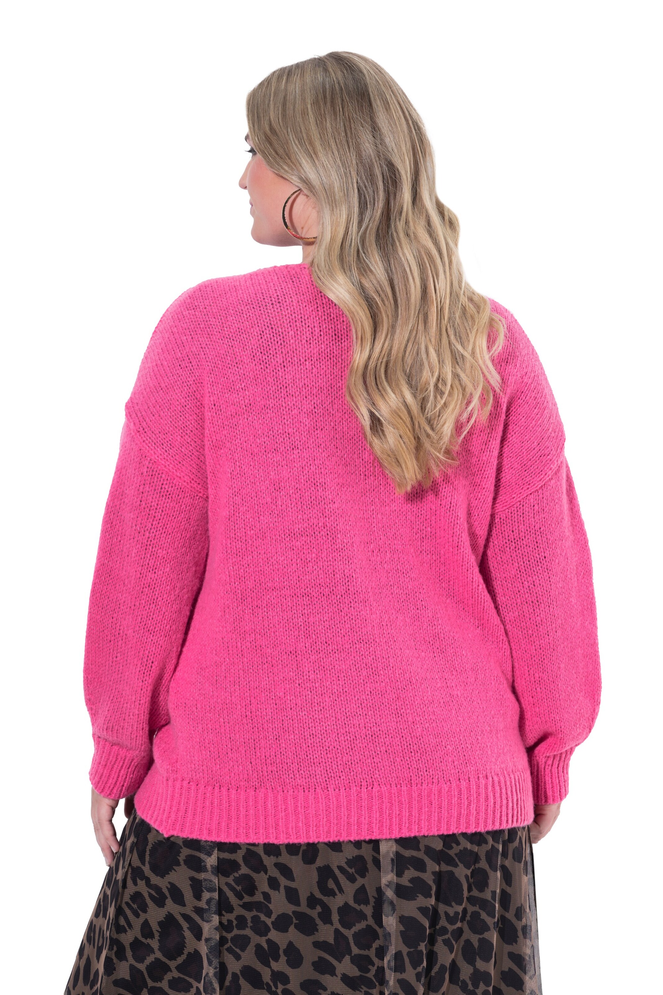 MIAMODA Knit cardigan in Pink