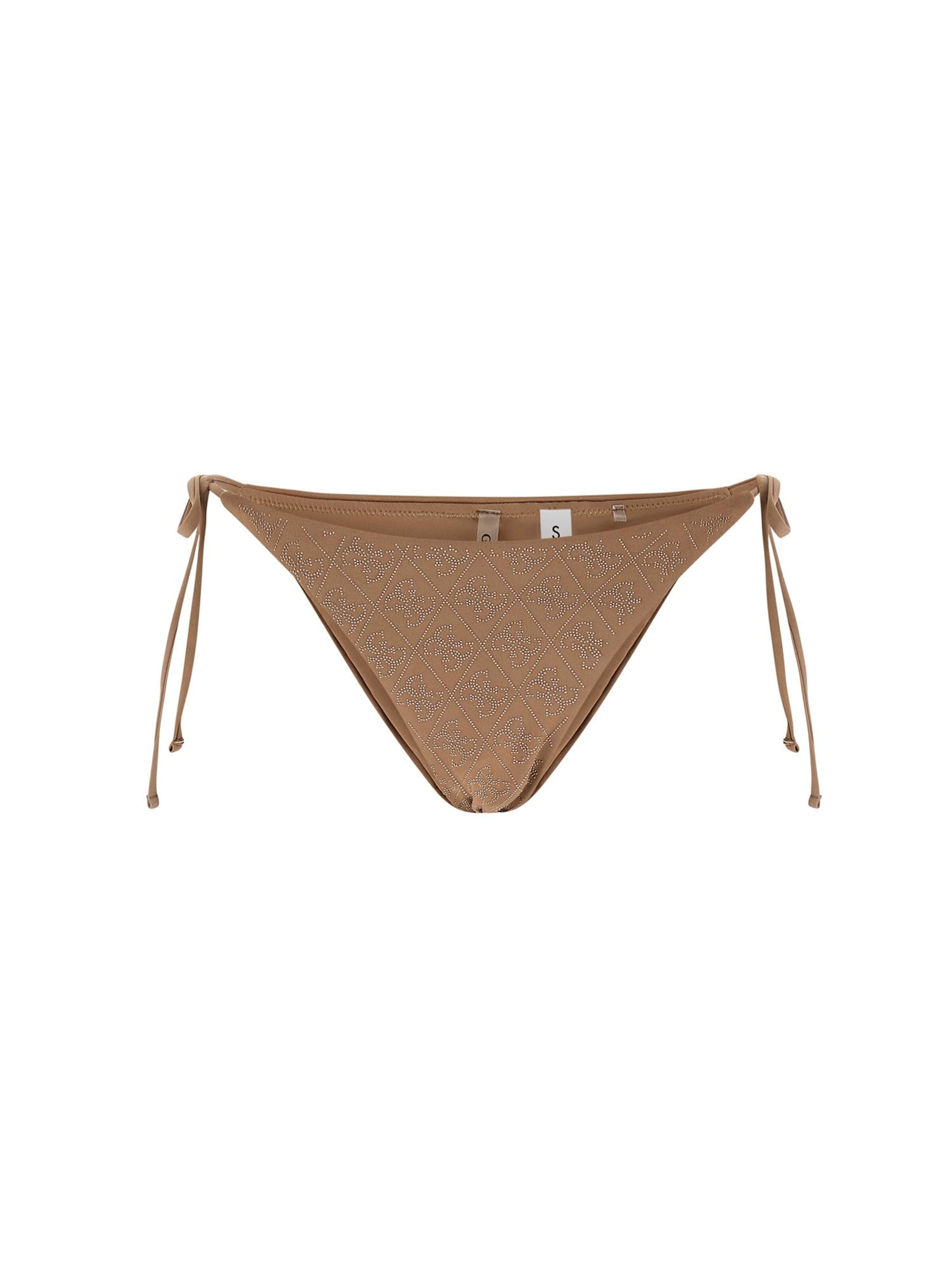 GUESS Bikini Bottoms in Brown: front
