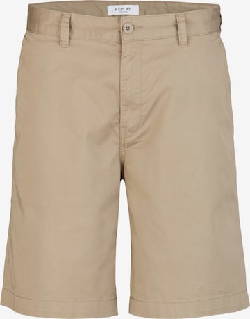 REPLAY Trousers in Beige: front