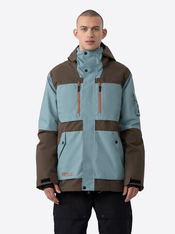 Veste outdoor 4F en bleu : devant