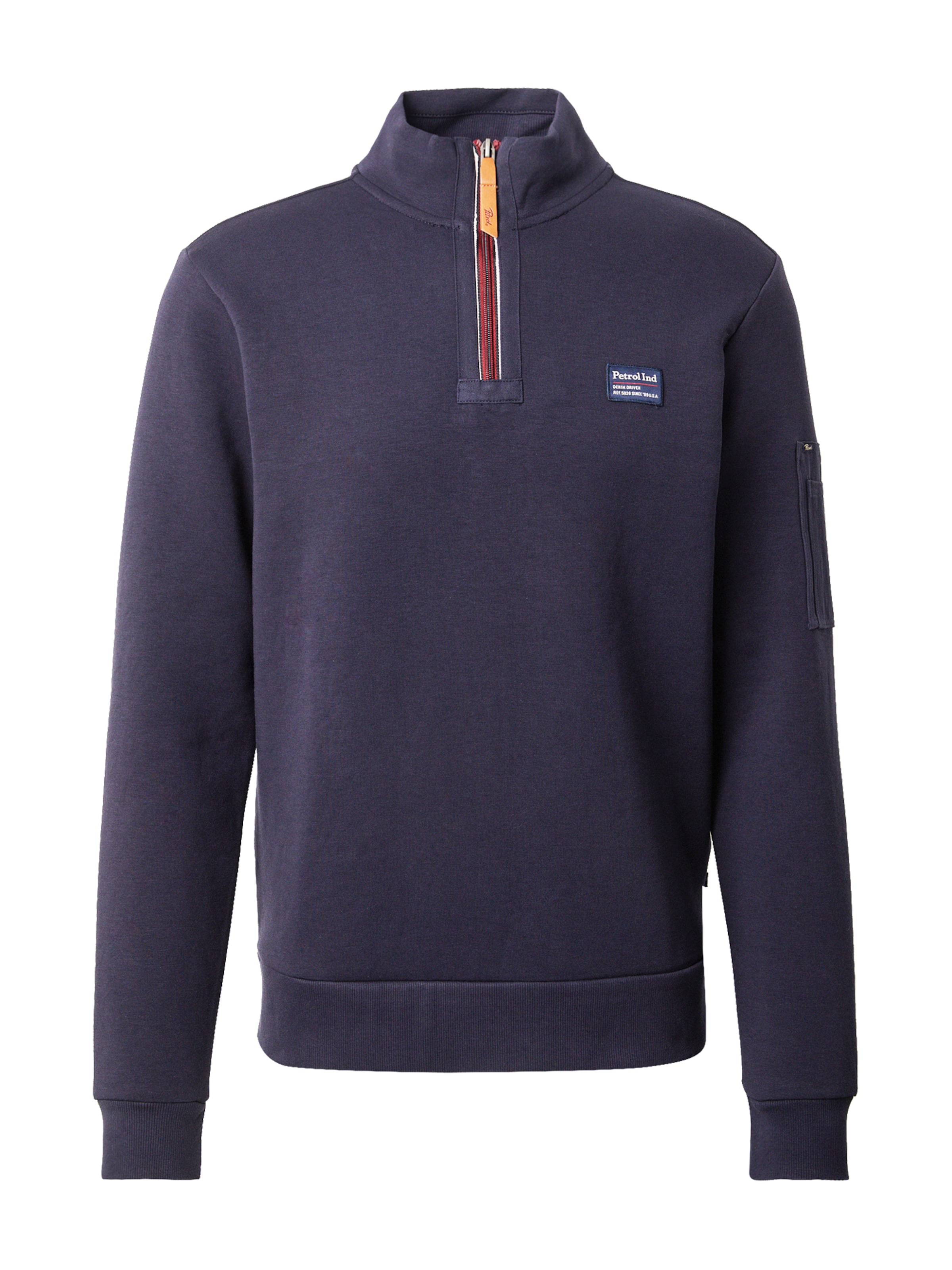 Petrol Industries Sweatshirt 'Prairie du Chien' in Blue: front