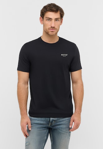 MUSTANG T-Shirt 'Austin' in Schwarz