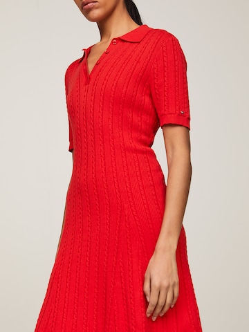 TOMMY HILFIGER Knitted dress in Red