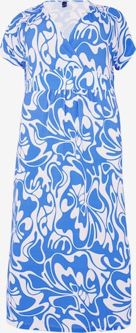 Yoek Dress in Blue: front