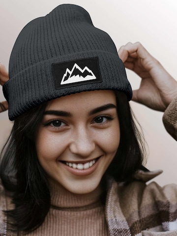 Neverless Beanie 'Mountain' in Grey: front