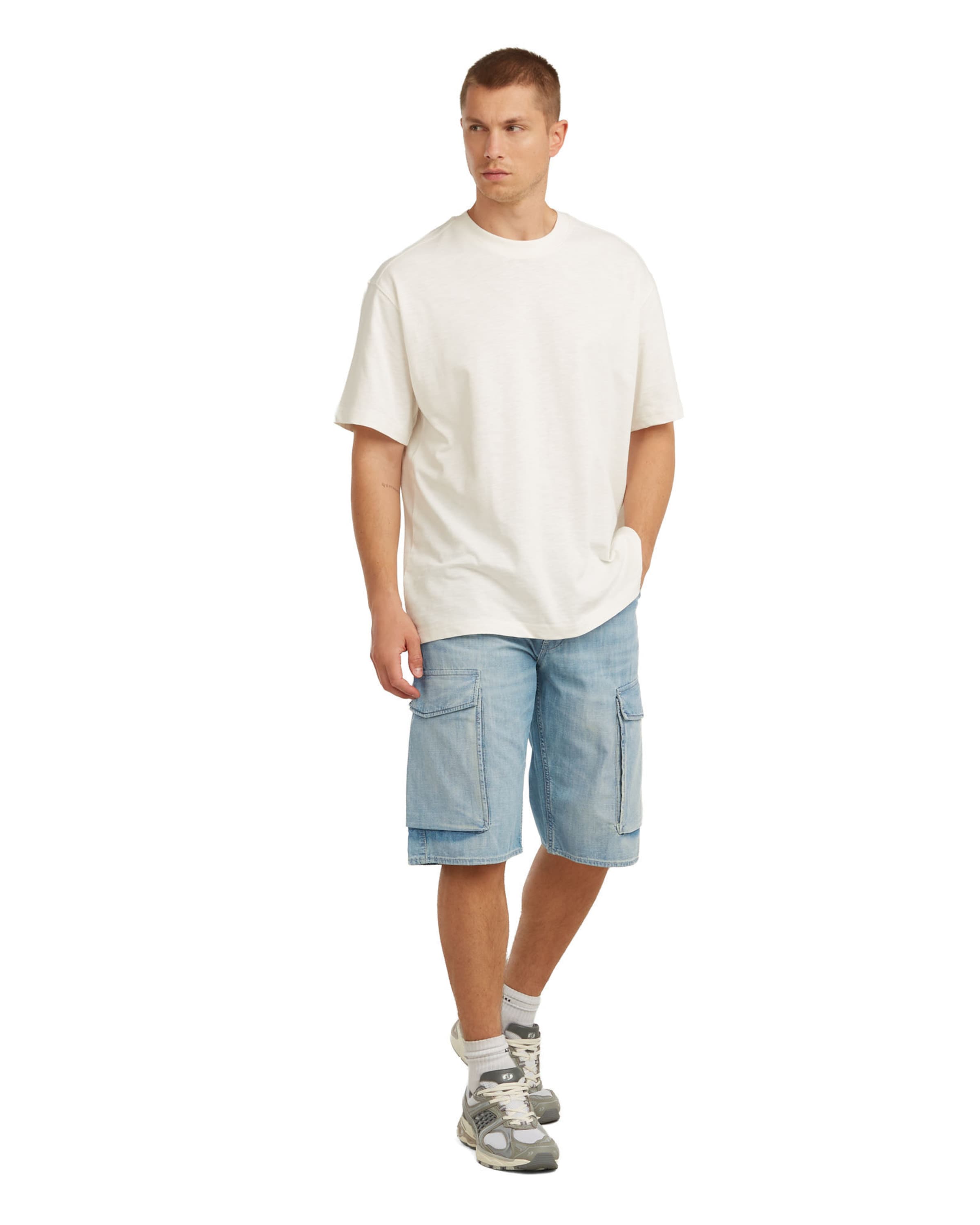 G-STAR Regular Shorts - 'Deegie Cargo Shorts' in Blau