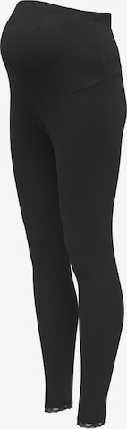 Skinny Leggings 'OLMIpass' Only Maternity en noir : devant