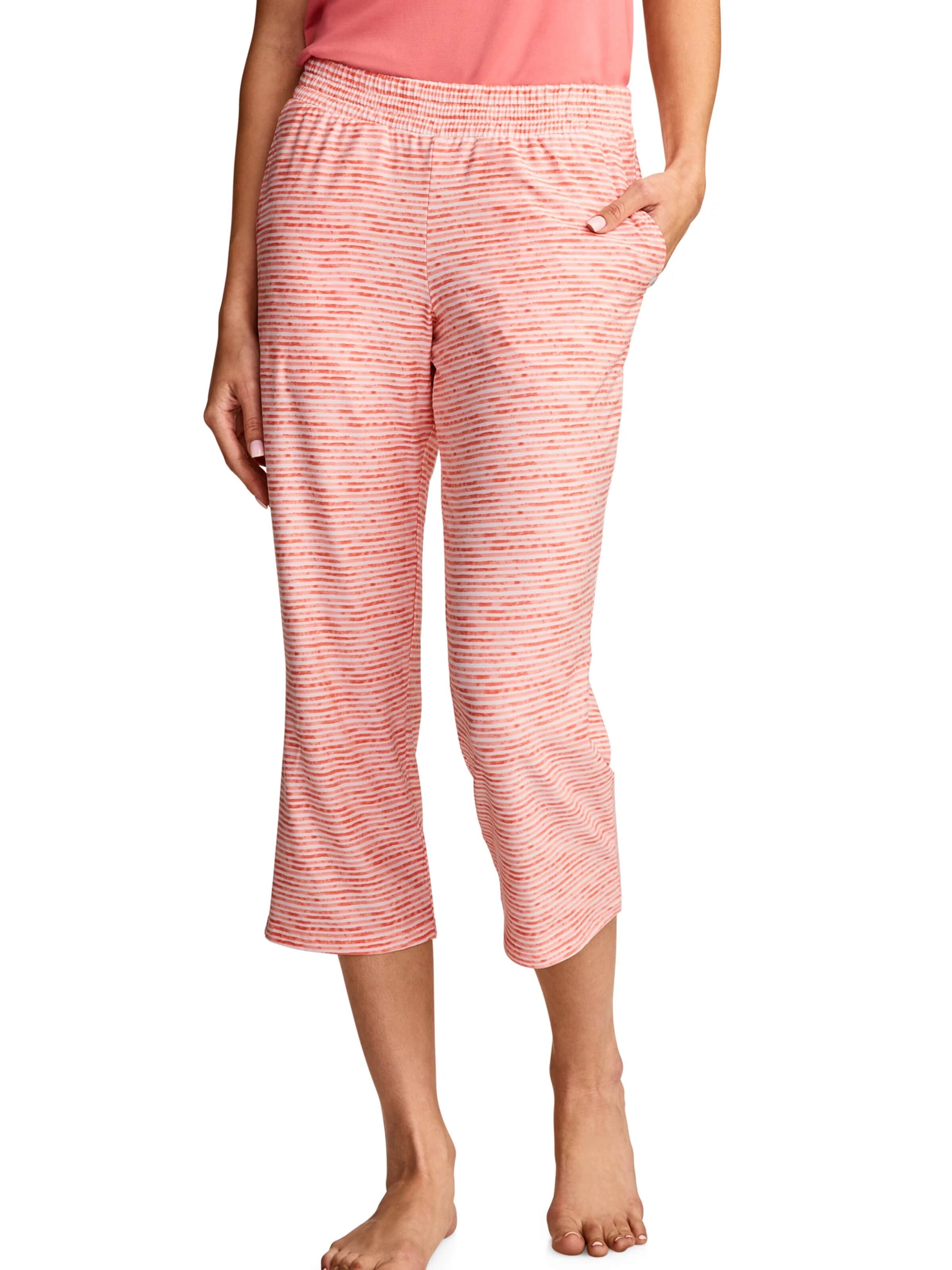 JOCKEY Pajama Pants 'Soft Cool Capri' in Pink: front