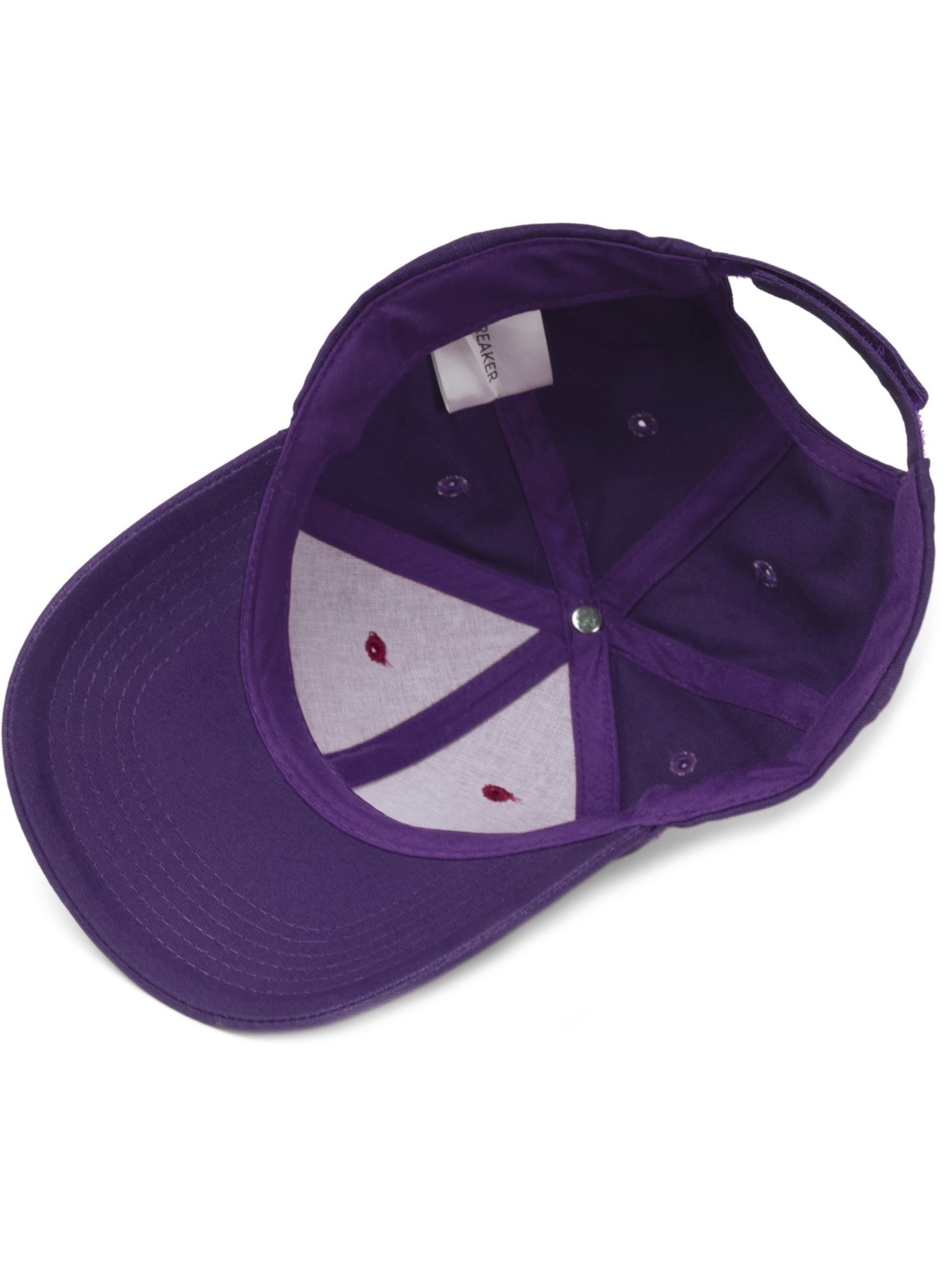 styleBREAKER Cap 'Baseball Cap Einfarbig' in Purple