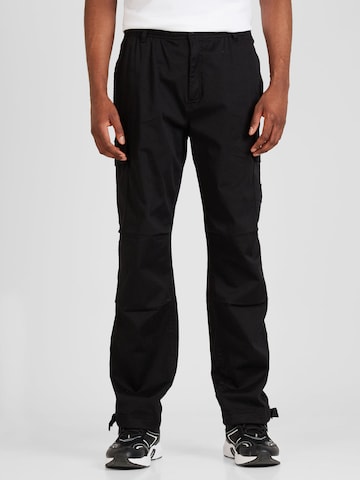 Calvin Klein Jeans - Loosefit Calças cargo em preto: frente