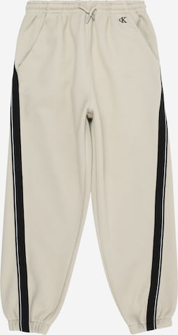 Calvin Klein Jeans - Tapered Pantalón en beige: frente
