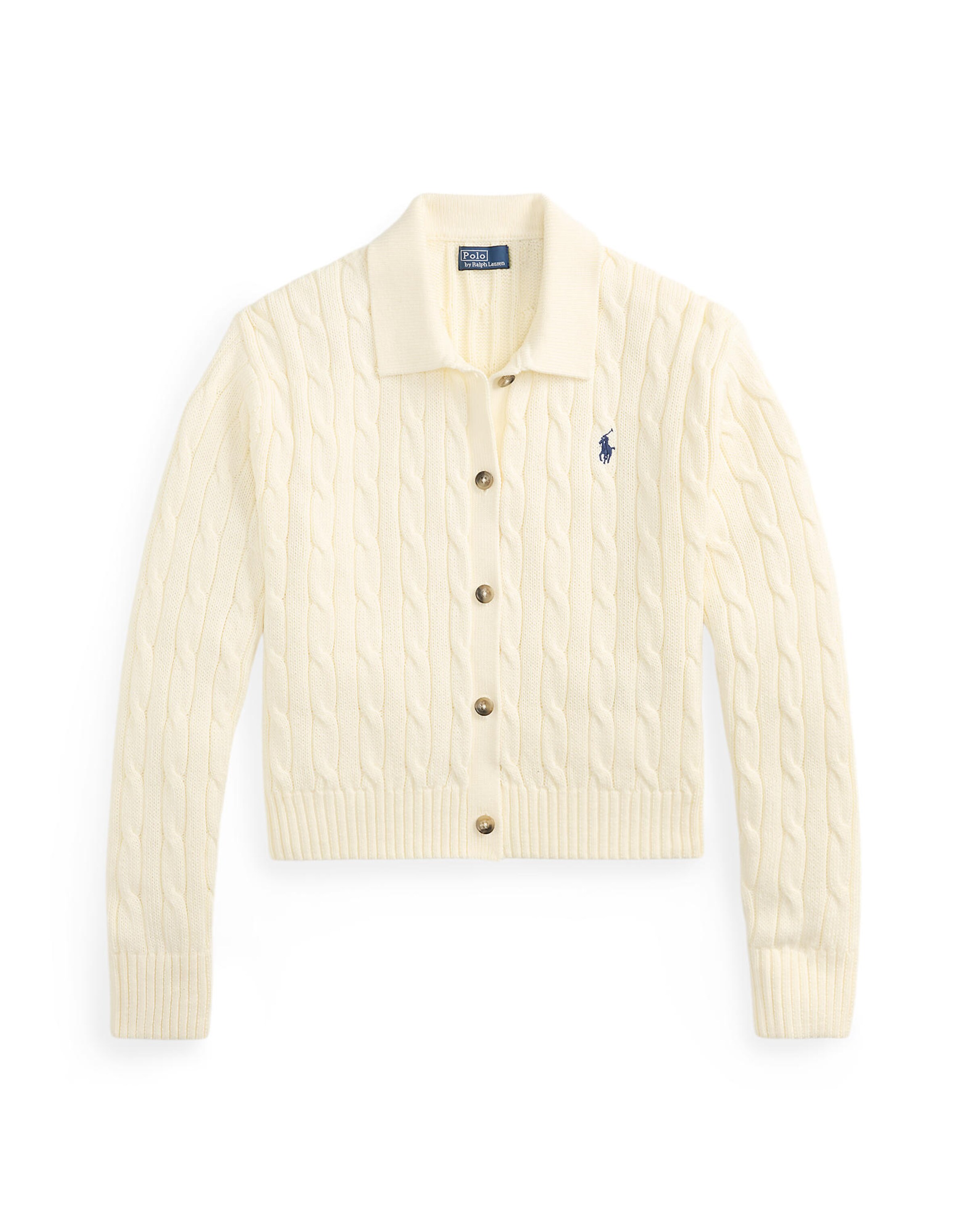 Polo Ralph Lauren Πλεκτή ζακέτα σε μπεζ: μπροστά