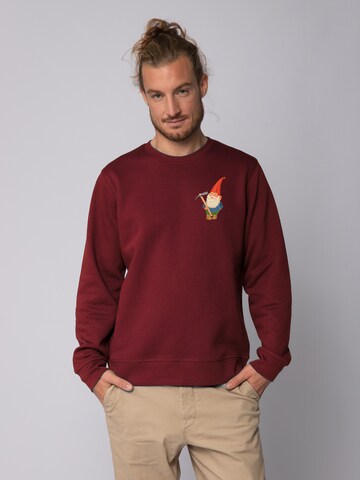 Felpa ' Gartenzwerg ' di Watapparel in rosso: frontale
