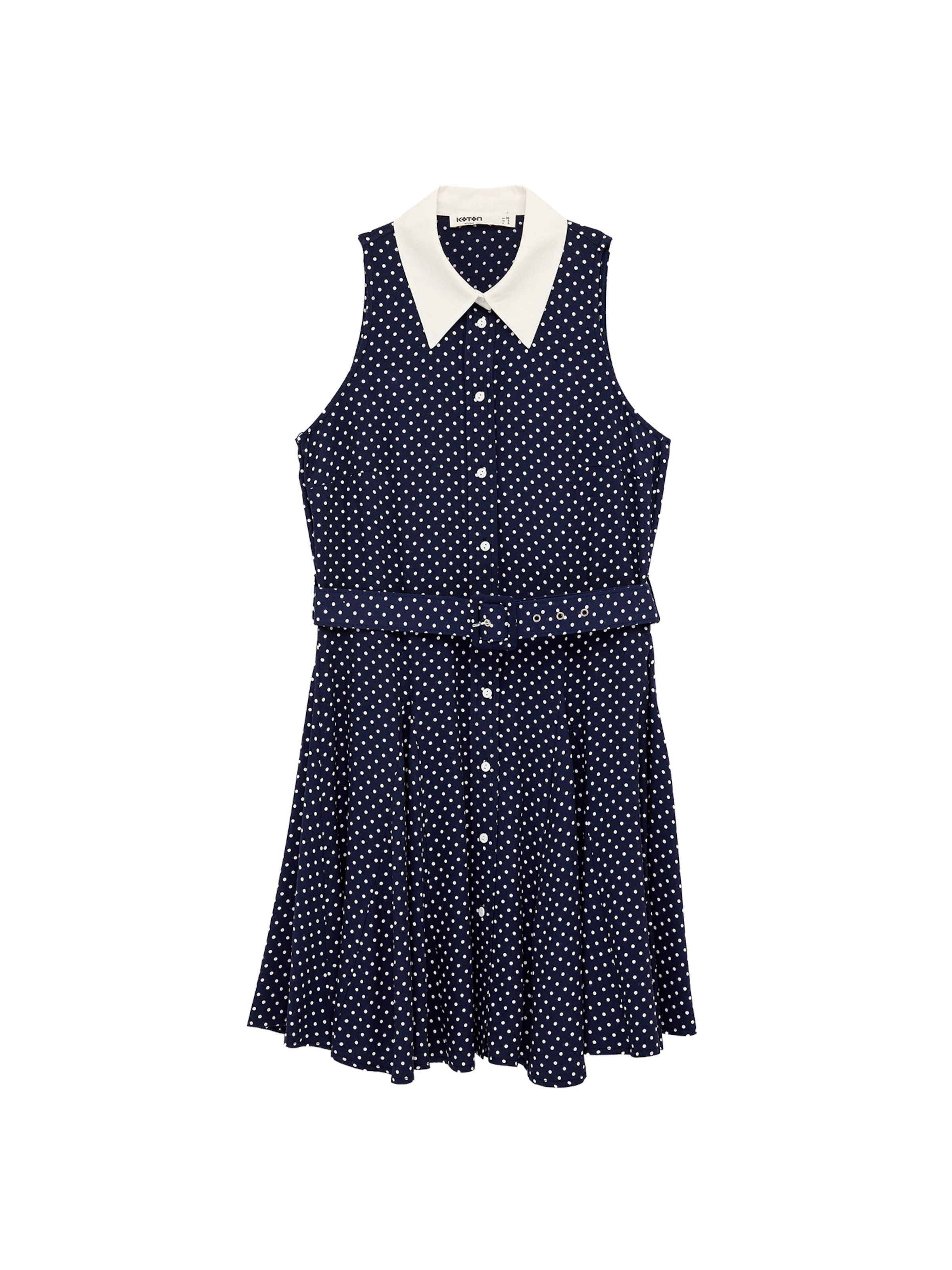 Koton Shirt Dress in 32 in Dark blue / White, Item view