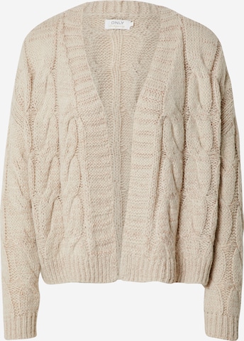 ONLY Strickjacke 'Leya' in Beige: predná strana