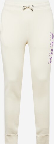 Tapered Pantaloni sportivi di AÉROPOSTALE in beige: frontale