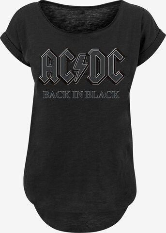 F4NT4STIC T-Shirt 'ACDC Back in Black' in Schwarz: predná strana