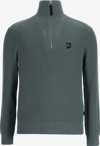 CHASIN' Sweater 'Oliver Half Zip' in Green: front