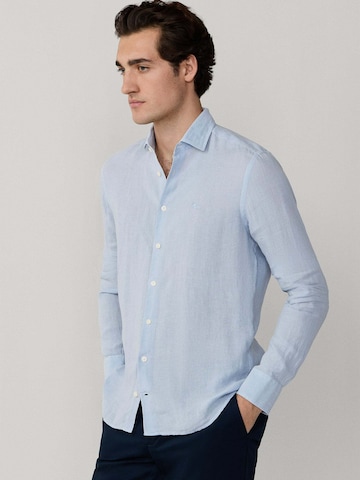 Hackett London Regular Fit Hemd in Blau