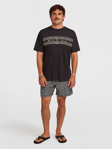 O'NEILL Majica 'Flower' | črna barva