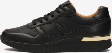 Sneaker bassa di Kazar in nero: frontale