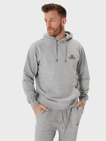 Oldskull Sweatshirt 'Samurai' in Grey: front