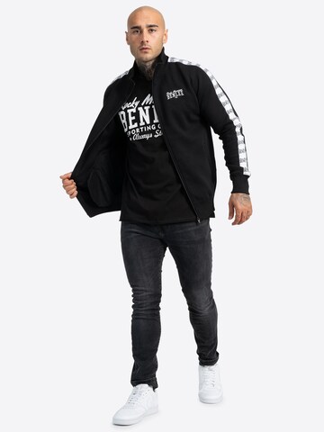 Benlee - Sudadera con cremallera deportiva 'Cuningham' en negro