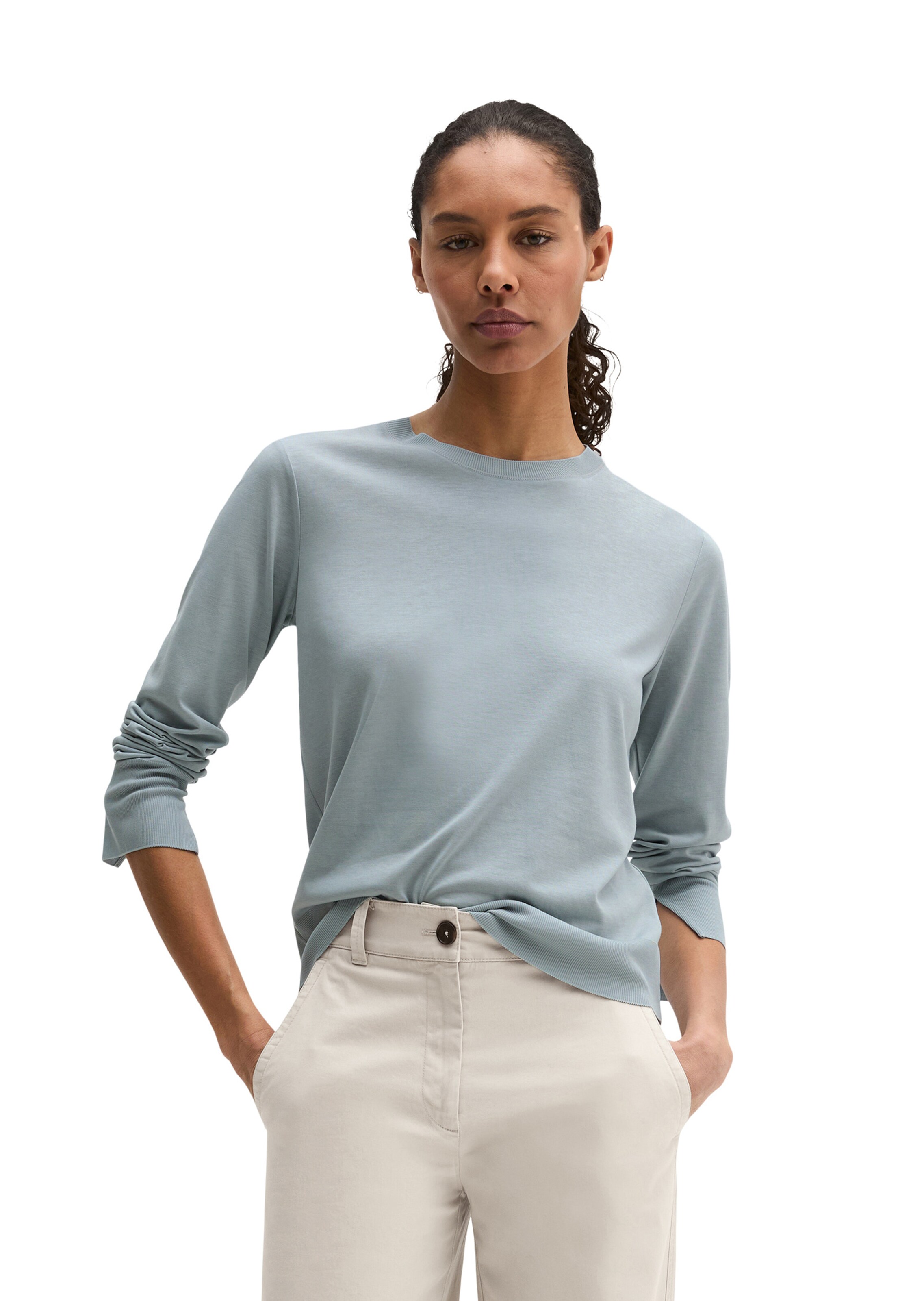 Marc O'Polo Shirt in Grey: front