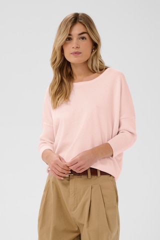SAINT TROPEZ Sweter 'Mila' w kolorze różowy: przód