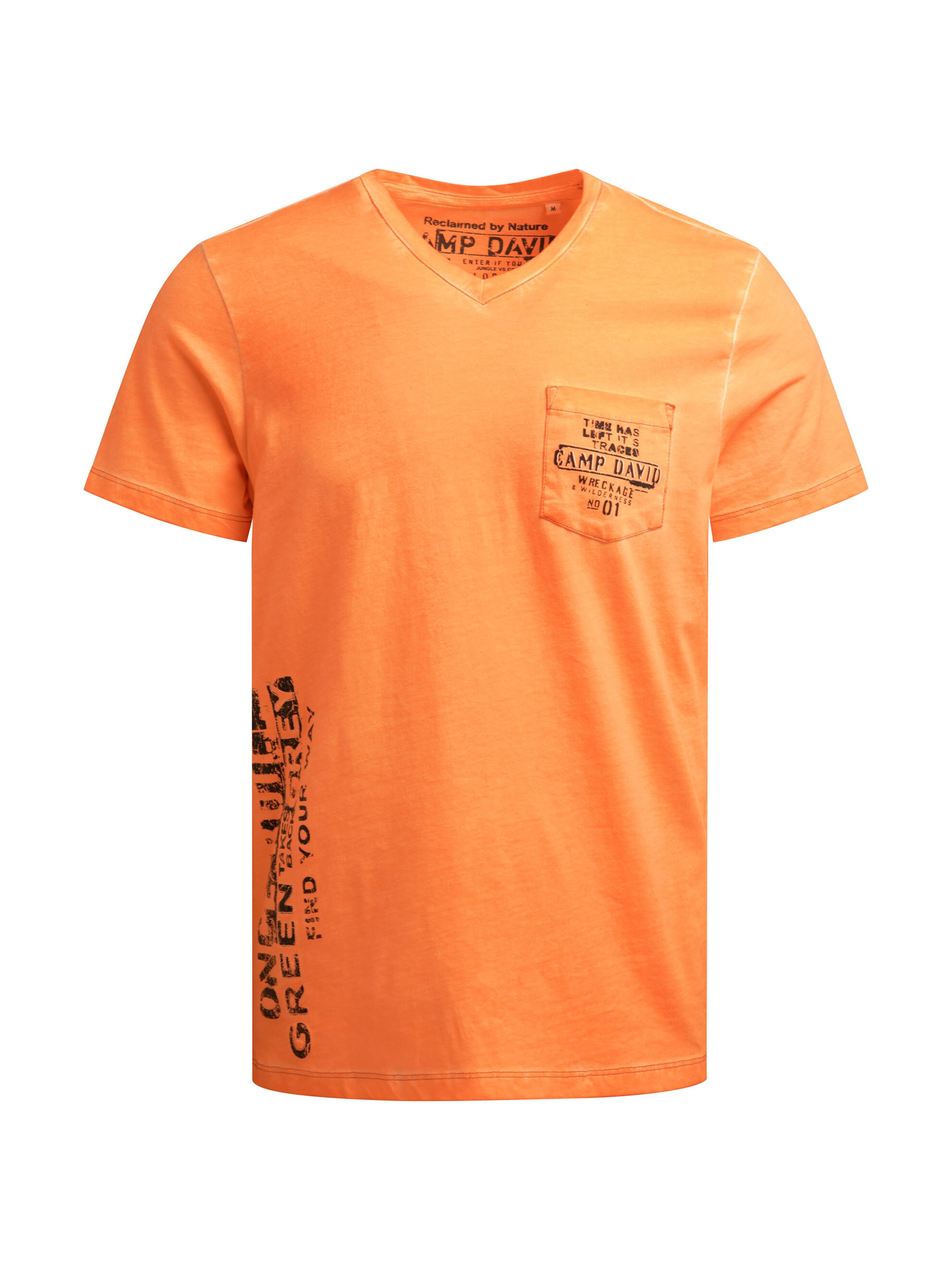 Tricou de la CAMP DAVID pe portocaliu: față